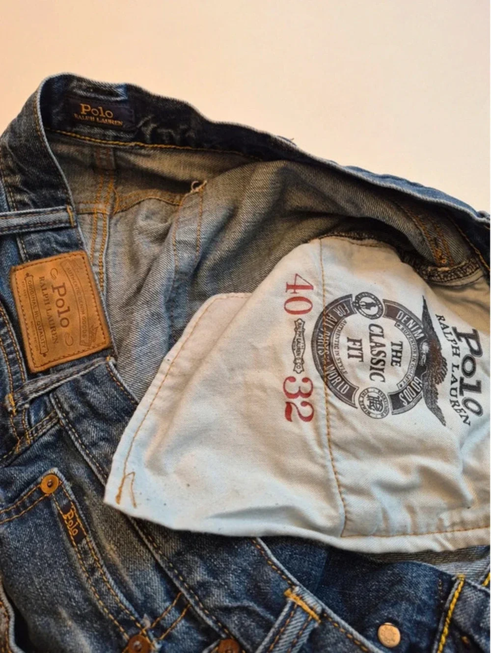 Distressed Ralph Lauren Polo Men's Jeans SWEET